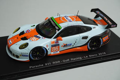 1:43 SPARK S5141 Porsche 911 RSR Gulf Racing LM 2016 #86 M. Wainwright model car