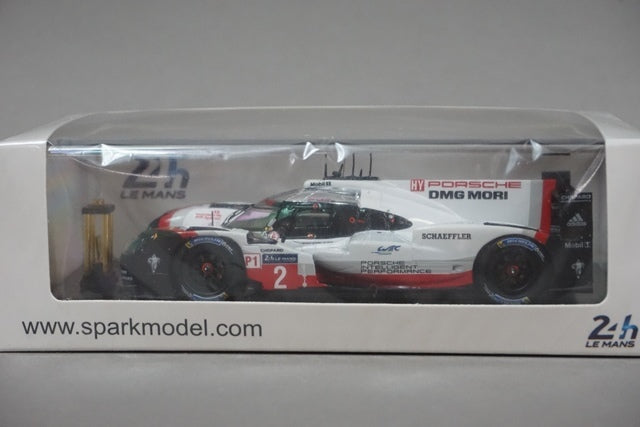 1:43 SPARK 43LM17S Porsche 919 Hybrid #2 Le Mans 2017 Win LMP Team T.Bernhard