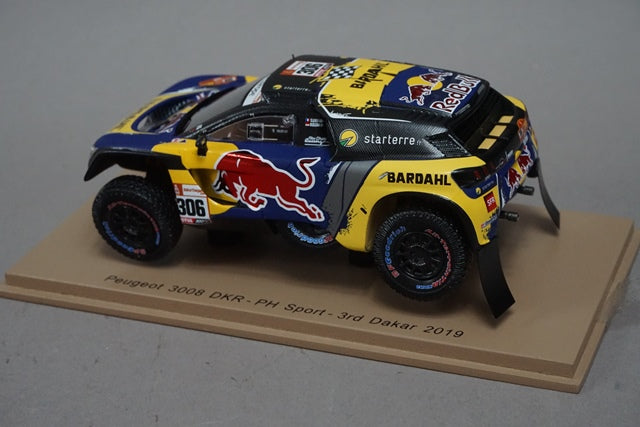 1:43 SPARK S5626 Peugeot 3008 DKR #306 PH Sport Dakar Rally 2019