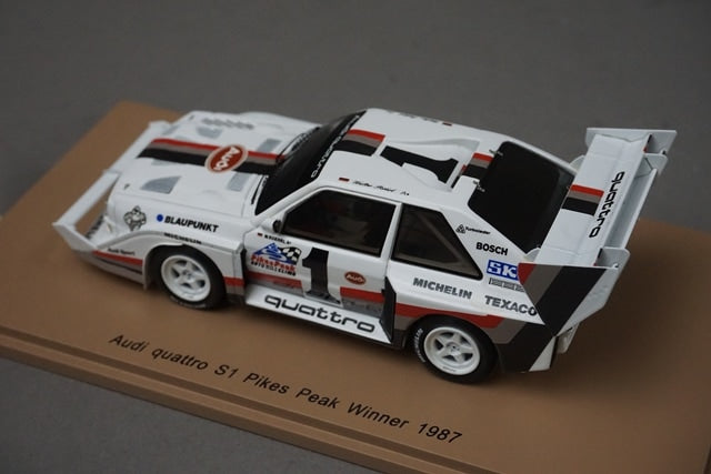 1:43 Spark 43PP87 Audi Quattro S1 Pikes Peak winner 1987 #1 model car