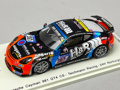1:43 Spark SG331 Porsche Cayman 981 GT4 CS Teichmann Racing Nurburgring 24H 2017 #307