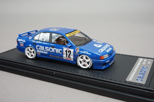 1:43 ignition model IG1848 CALSONIC Primera P10 JTCC INTERTEC Fuji 1994 #12 with Kazuyoshi Hoshino Metal Figure