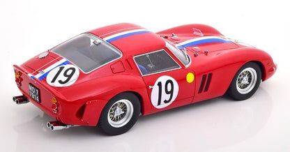 KKDC180735 KK scale 1:18 Ferrari 250 GTO 1962 No.19 24h Le Mans red/blue/white