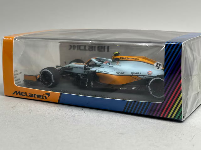1:43 SPARK S7679 McLaren MCL35M Monaco GP L.Norris 2021 #4 GULF