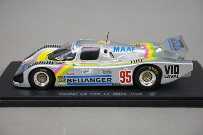 1:43 SPARK S4081 Sauber C6 Le Mans 1986 #95 R.Bassaler - D.Lacaud - I.Tapy