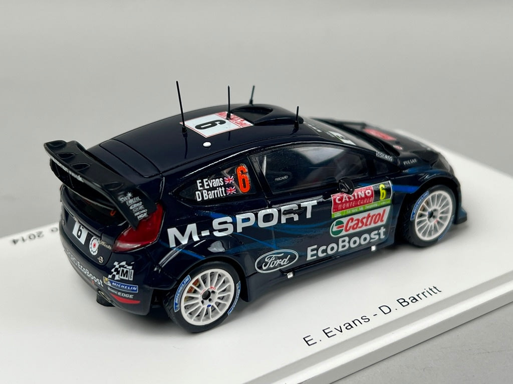 1:43 SPARK S3791 Ford Fiesta RS WRC Monte Carlo 2014 #6 model car
