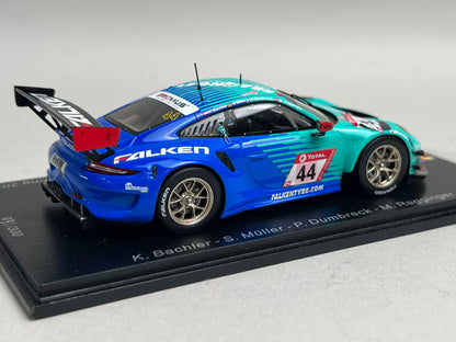 1:43 SPARK SG689 Porsche 911 GT3 R Falken Motorsports Nurburgring 24h 2020 #44