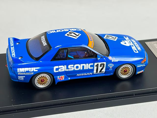 1:43 HPI 8023 Nissan CALSONIC Skyline JTC 1990 #12 Debut Win