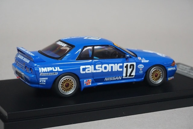 1:43 HPI 8023 Nissan CALSONIC Skyline JTC 1990 #12 Debut Victory