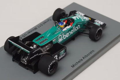 1:43 SPARK S7286 Tyrrell 011 American GP Winner 1983 #3 Michele Alboreto
