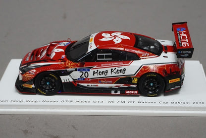 1:43 SPARK S6303 Nissan Team Hong Kong GT-R Nismo GT3 #20 KCMG - FIA GT Nations Cup Bahrain 2018