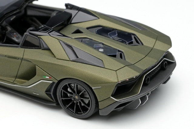 [ Back-order ] Make Up EIDOLON EM638A 1:43 Lamborghini Aventador LP780-4 Ultime Roadster 2021 (Nileo Wheels) Green