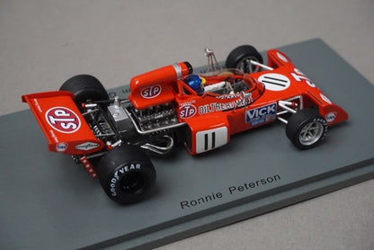 1:43 SPARK S7164 March 721X Belgian GP 1972 #11 R.Peterson model car