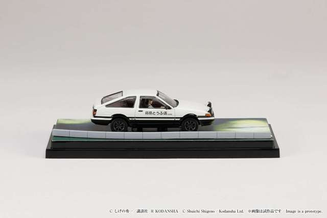 HJ643008DB Hobby JAPAN 1:64 Toyota Sprinter Trueno GT APEX AE86 / Initial D VS Takahashi Ryosuke Takumi Fujiwara with driver figure