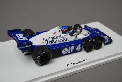 1:43 SPARK ROMU038 Tyrrell P34 1977 Japan GP P.Depailler #4 model car