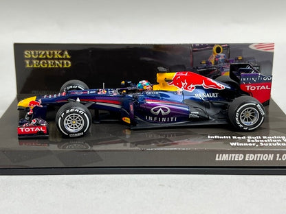 1:43 MINICHAMPS 413130801 Infiniti Red Bull Racing RB9 Suzuka 2013 #1 S.Vettel model car