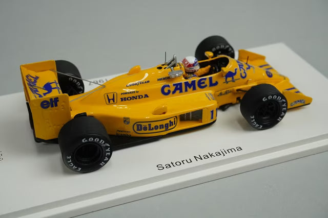 1:43 SPARK ROMU036 Lotus 99T Japan GP 1987 Satoru Nakajima #11 CAMEL