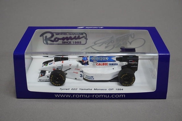 1:43 SPARK ROMU021 Tyrrell 022 YAMAHA Monaco GP 1994 Ukyo Katayama #3 Autographed ROMU