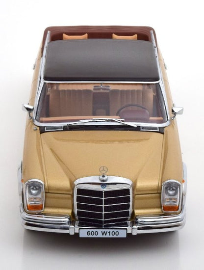 KKDC181183 KK scale 1:18 Mercedes 600 W100 Landaulet 1964 Gold