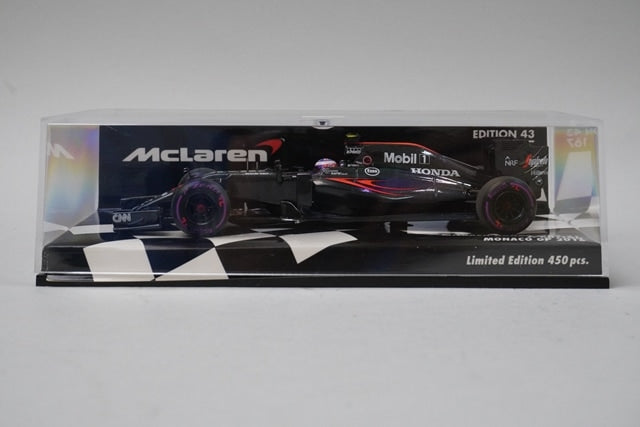 1:43 MINICHAMPS 530164122 McLaren Honda MP4-31 Monaco GP 2016 J.Button model car