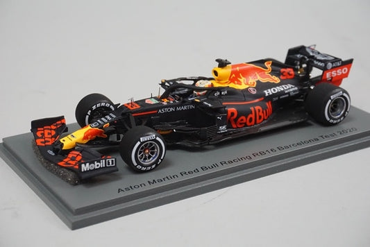 1:43 SPARK S6458 Aston Martin Red Bull Racing RB16 Barcelona Test 2020 #33 M.Verstappen