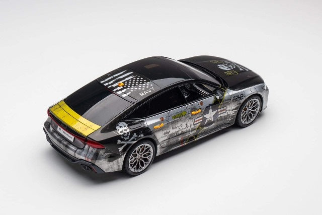 KENGFai 1:18 Audi RS7 C8 Vossen HF2 wheels Jolly Roger VFA-103 specs