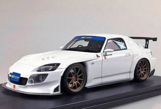 [ Pre-order ] 23A02-01A onemodel 1:18 Honda S2000 SPOON Street Version Grand Prix White with Bronze Wheels