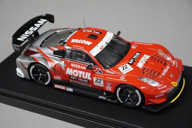 1:43 EBBRO 43722 XANAVI NISMO Z Super GT 2005 Malaysia #1 Silver / Red model car