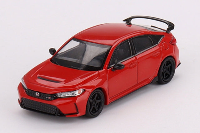 MGT00546-R TSM MINI-GT 1:64 Honda Civic Type R 2023 Rally Red W/ Advan GT Wheel RHD