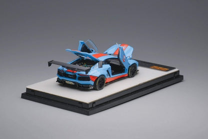 PGM-640410-1 PGM 1:64 Lamborghini LBWK Aventador LP700-4 LB700 Full Open Model GULF Square Base