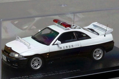 1:43 RAI'S H7439501 Nissan Skyline GT-R (R33) 1995 Saitama Prefectural Police Highway Traffic Police Unit 854