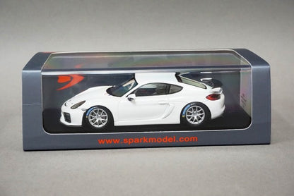 1:43 SPARK S5200 Porsche Cayman GT4 Clubsport 2017 White model car