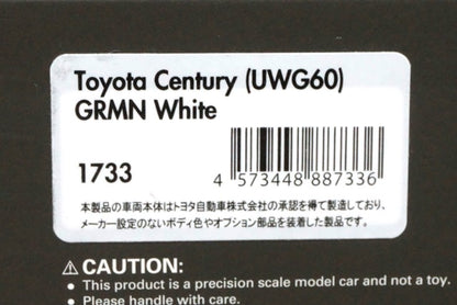 1:43 ignition model IG1733 Toyota Century UWG60 GRMN White