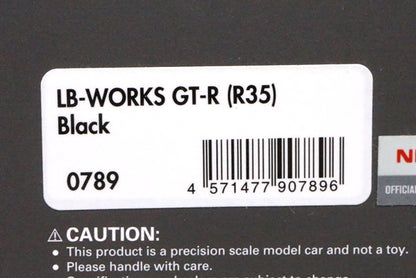 1:43 ignition model IG0789 LB WORKS GT-R R35 Black