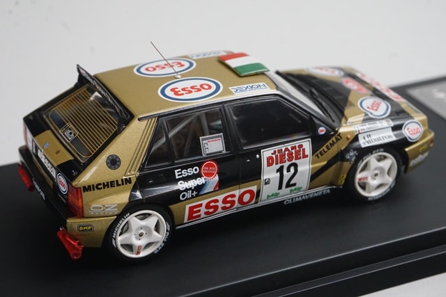 1:43 HPI 8062 Lancia Delta HF Integrale ESSO 1993 San Remo #12 Black x Gold