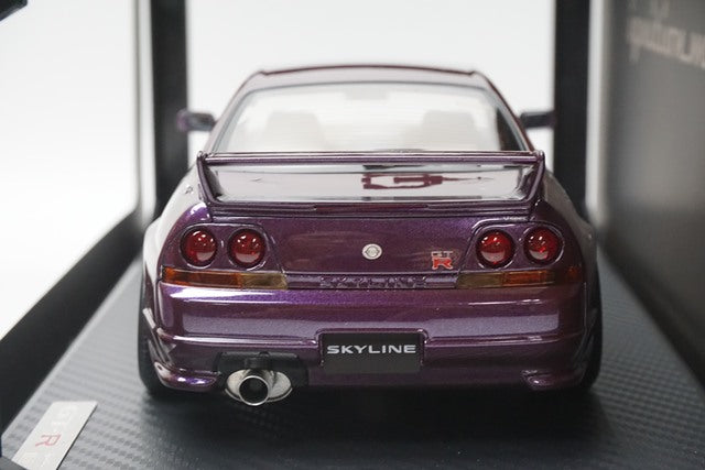 1:18 ignition model IG1312 Nissan Skyline GT-R R33 V-spec Midnight Purple