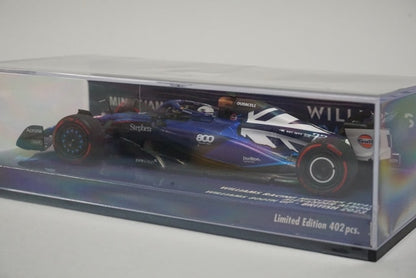 417231123 MINICHAMPS 1:43 Williams Racing FW45 A. Albon British GP 2023 Williams 800th GP Race Spec #23