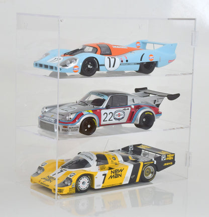 JC12/3 Jewel Cases 1:12 Acrylic Display Case for 3 Figures Size: Approx. 44 x 21 x 45.5cm