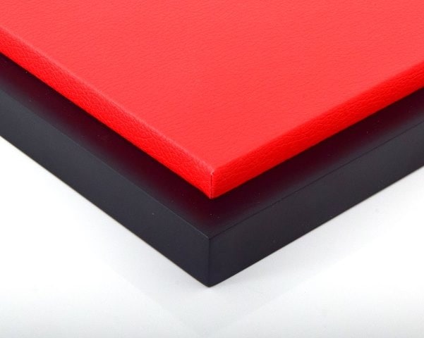 JC-L18RE Jewel Cases 1:18 Scale Acrylic Display Case with Leather Base (Size: Approx. 35.5 x 17 x 15.8cm) Red