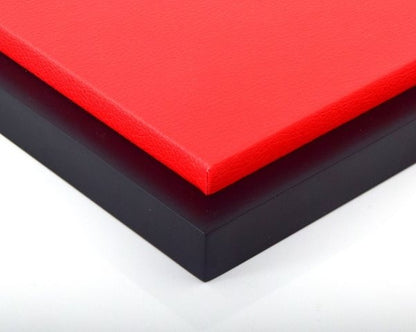 JC-L18RE Jewel Cases 1:18 Scale Acrylic Display Case with Leather Base (Size: Approx. 35.5 x 17 x 15.8cm) Red