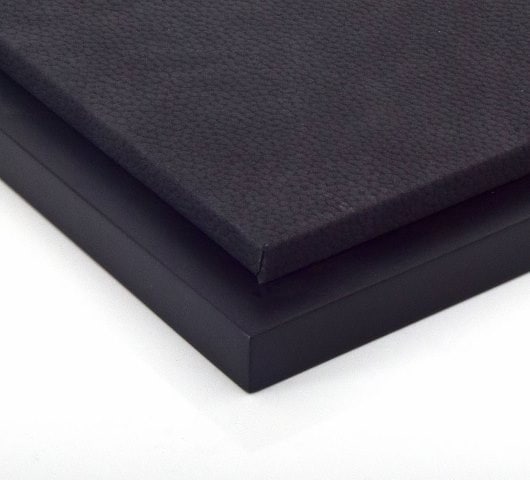 JC-L12BK Jewel Cases 1:12 Scale Acrylic Display Case with Leather Base (Size: Approx. 48 x 25 x 21cm) Black