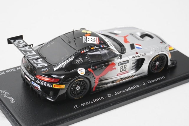 1:43 Spark SB500 Mercedes-AMG GT3 AKKODIS ASP Spa 24H 2022 #88 model car