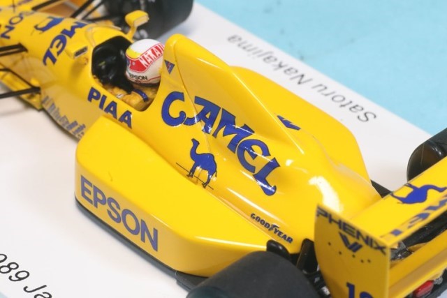 ROMU043 SPARK 1:43 Lotus 101 Judd Japan GP 1989 Satoru Nakajima Japan GP Last Run