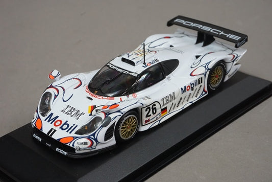 1:43 MINICHAMPS 430986926 Porsche 911 GT1 Le Mans Winner 1998 #26 model car