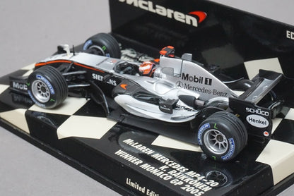 1:43 MINICHAMPS 530054319 McLaren Mercedes MP4/20 Monaco GP 2005 K.Raikkonen #9