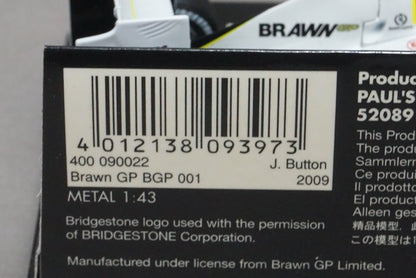 1:43 MINICHAMPS 400090022 Brown GP BGP 001 2009 J. Button #22