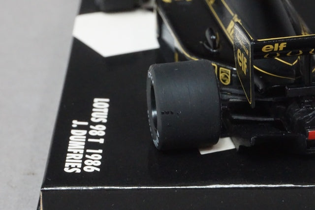 1:43 Minichamps 430860011 Lotus 98T 1986 J.Dumfries #11 JPS specification