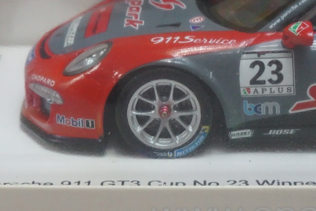 1:43 SPARK SJ2017SP6 911 GT3 Cup Win Porsche Carrera Cup Japan Suzuka 2017 #23