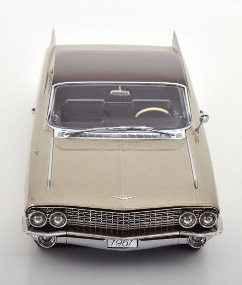 KKDC181252 KK scale 1:18 Cadillac Series 62 Coupe DeVille 1961 in Beige Metallic/Brown Metallic