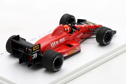 ROMU047 Spark 1:43 ROM Custom Life L190 W12 F1 Hungarian GP PQ 1990 #39 B. Giacomelli Display Engine with Wide Case